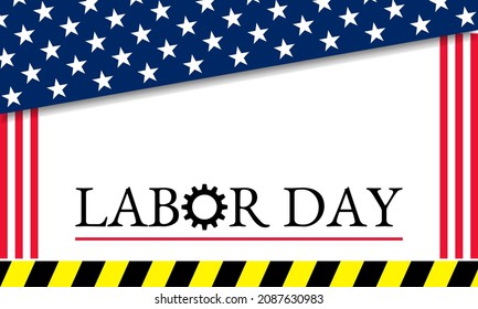 Labor Day card banner background. Vector EPS10.