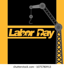 Labor day card with creative design vector 