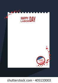 Labor day card design or illustration for international labor day.