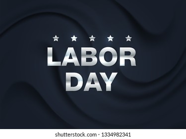 Labor day card design, vector illustration