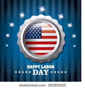 Labor day card design, vector illustration eps 10.