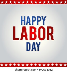 Labor day card design, vector illustration eps 10.