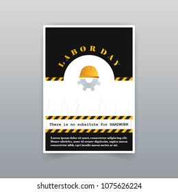 Labor day card with unique and creative design 