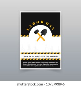 Labor day card with unique and creative design