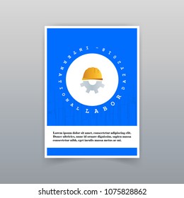 Labor day card with unique and creative design 