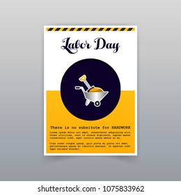 Labor day card with unique and creative design 