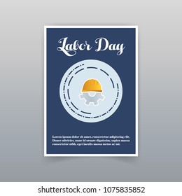 Labor day card with unique and creative design 