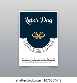 Labor day card with unique and creative design