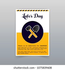 Labor day card with unique and creative design