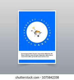 Labor day card with unique and creative design 
