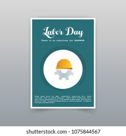 Labor day card with unique and creative design 