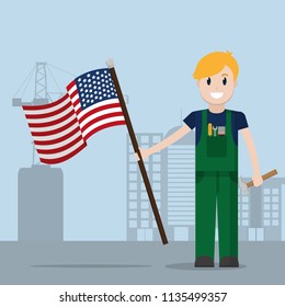 Labor day cartoon