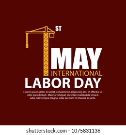 Labor day celebration design with unique style vector 
