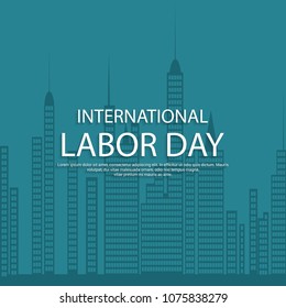 Labor day celebration design with unique style vector 