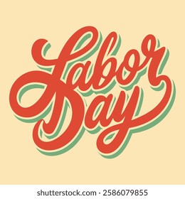 labor day celebration design vector art illustration