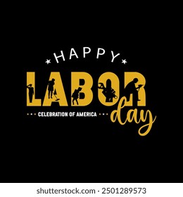 Labor Day Celebration Poster with Yellow Hard Hat, Workers Appreciation Graphic, Industrial Tools Background, Strong Fist with Wrench Icon, Construction Holiday, Industrial Safety Helmet, Labor banner