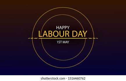 Labor day concept banner with background   