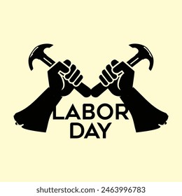Labor Day concept in vector hand drawing