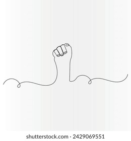 Labor day   continuous one line drawing of outline vector illustration
