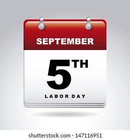labor day design over gray background vector illustration 