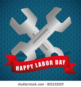 Labor day design, vector illustration eps 10.