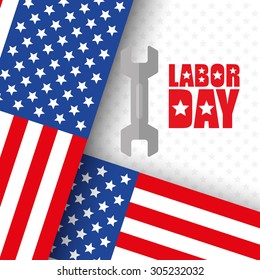 Labor day design, vector illustration eps 10.