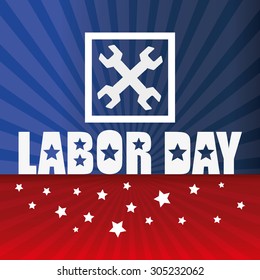 Labor day design, vector illustration eps 10.