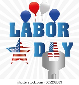 Labor day design, vector illustration eps 10.
