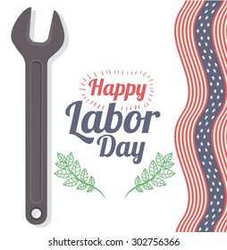 Labor day digital design, vector illustration eps 10