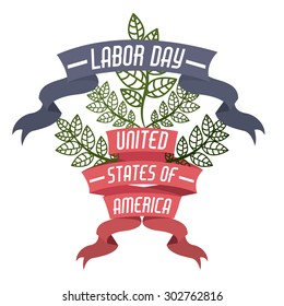 Labor day digital design, vector illustration eps 10
