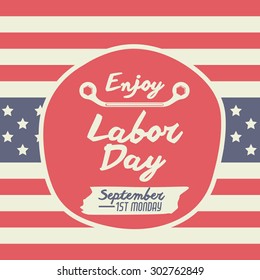 Labor day digital design, vector illustration eps 10