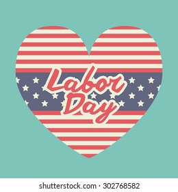 Labor day digital design, vector illustration eps 10