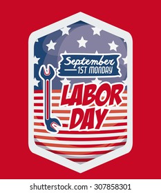 Labor day digital design, vector illustration eps 10