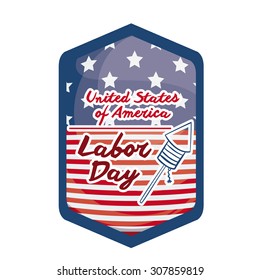 Labor day digital design, vector illustration eps 10