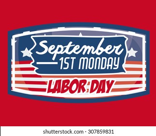 Labor day digital design, vector illustration eps 10
