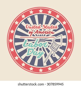 Labor day digital design, vector illustration eps 10