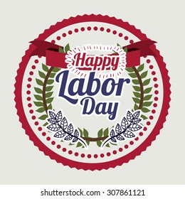 Labor day digital design, vector illustration eps 10