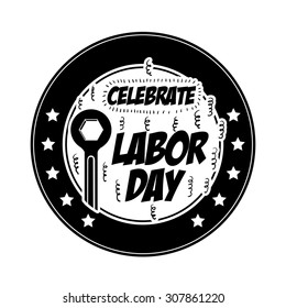 Labor day digital design, vector illustration eps 10