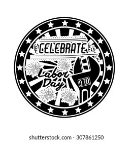 Labor day digital design, vector illustration eps 10