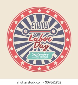 Labor day digital design, vector illustration eps 10