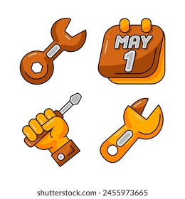 Labor Day Element Vector Illustration