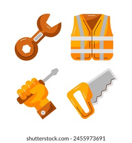 Labor Day Element Vector Illustration