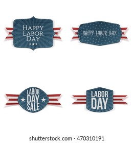 Labor Day festive paper Tags Collection