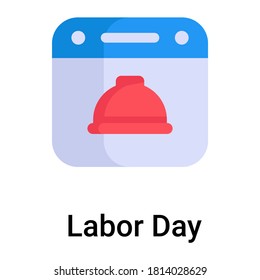 icono plano de la jornada laboral, diseño vectorial plano de la jornada laboral