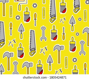 Labor Day Flat Stickers Pattern Style