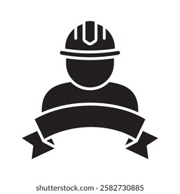 Labor Day glyph icon. use for modern concept, print, UI, UX kit, web and app development. Vector EPS 10, related to industrial, business, finance, investment.