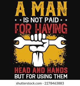 Labor day graphics tshirt design vector design 