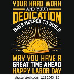 Labor day graphics tshirt design vector design