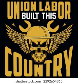 Labor day graphics tshirt design vector design 