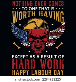 Labor day graphics tshirt design vector design 
